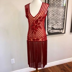 The Tango Ruby Red Gatsby Party Dress